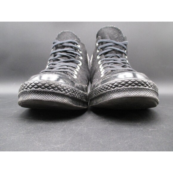 Converse High Top Sneakers Men's 10 Chuck Taylor All Star Black Wool 153984C - Picture 2 of 11